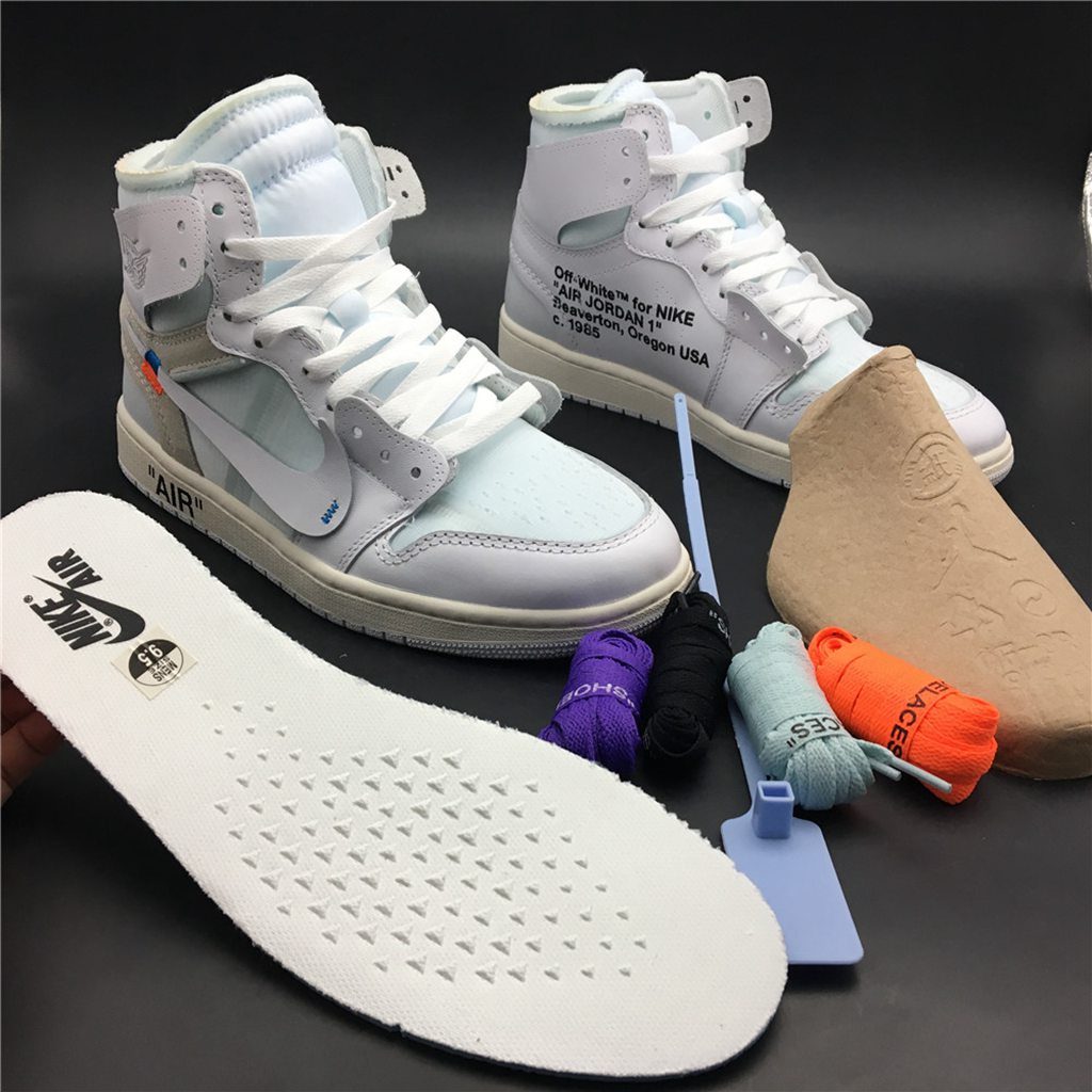OFF-WHITE x Air Jordan 1 White AQ0818-100